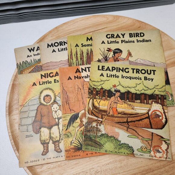Vintage Platt & Munk Children’s Books • Roger Vernam • Native American Stories - Picture 1 of 8